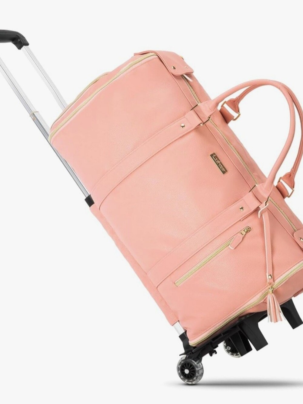 Luhxe Travel Garment Bag With Detachable Wheels
